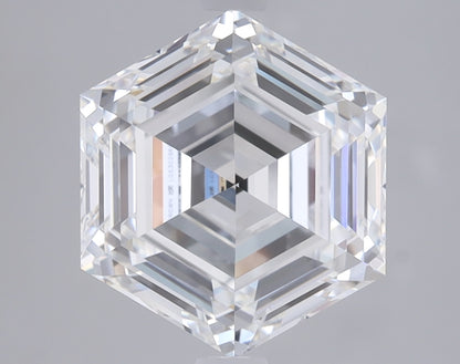 3 CT Hexagonal Cut Lab Grown Diamond for Necklace or Engagement Ring | Best for Anniversary Gift | IGI Certified