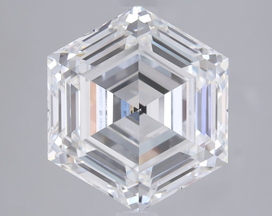 3 CT Hexagonal Cut Lab Grown Diamond for Necklace or Engagement Ring | Best for Anniversary Gift | IGI Certified
