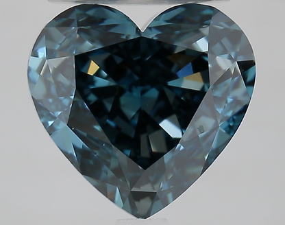 3.41 Carat Heart Cut Fancy Blue IGI Certified Lab Grown Diamond, VVS2 Clarity