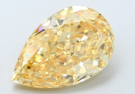 1.07 CT Pear Cut Fancy Color Lab Grown CVD Diamond VS1 IGI Certified | Lab Created Diamond for Rings