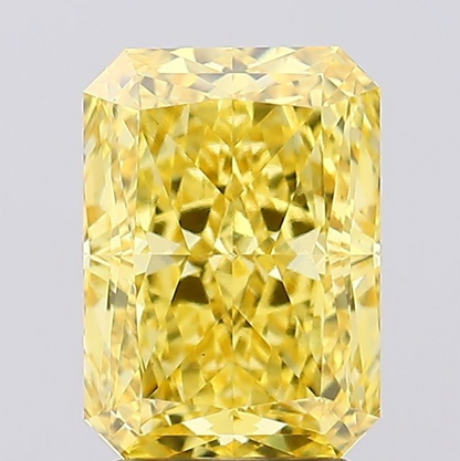 3.33 Carat Radiant Fancy Yellow Lab Diamond – VS1 Clarity, IGI Reported, Sustainable Luxury Gem for Custom Rings or Fine Jewelry