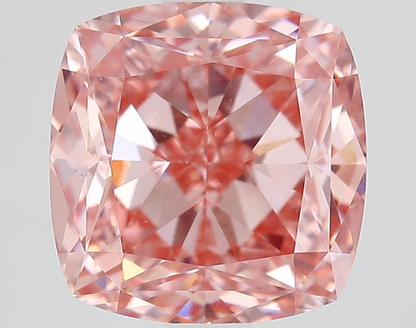 3.20 Carat Cushion Shape IGI Certified Lab Grown Fancy Pink Diamond VVS2 Clarity for Fine Jewelry