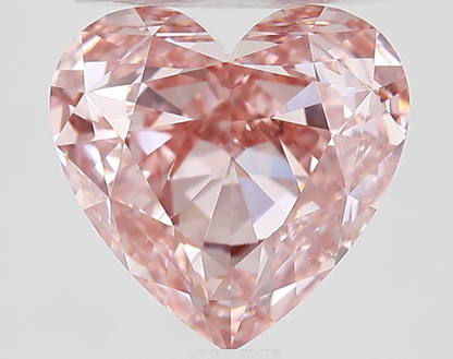 2.61 Carat Heart Cut Fancy Pink IGI Certified Lab Grown Diamond, VVS2 Clarity