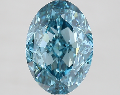 3.53 Carat Oval Cut IGI Certified Lab Grown Fancy Blue Diamond, VVS2 Clarity – Sale