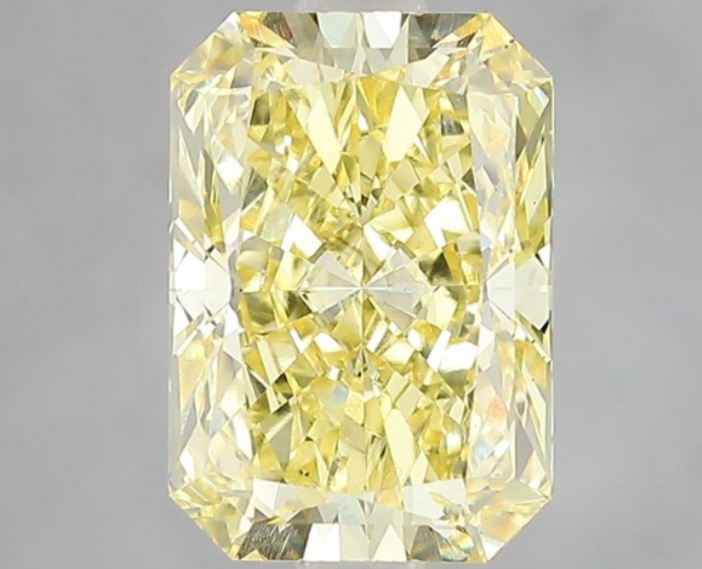 3.43 Carat Radiant-Cut Fancy Yellow Lab-Grown Diamond – VS2 Clarity, IGI Certified, Ethical Gemstone for Custom Jewelry
