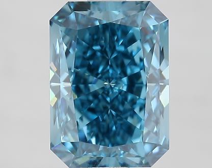 2.01 Cts Emerald Cut IGI Certified Fancy Blue Lab Grown Diamond VVS 2 Clarity