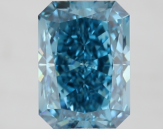 2.01 Cts Emerald Cut IGI Certified Fancy Blue Lab Grown Diamond VVS 2 Clarity