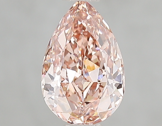 1.10 CT Fancy Intense Pink Pear Brilliant Cut Lab Grown Diamond | VVS1 Clarity | IGI Certified Loose Diamond