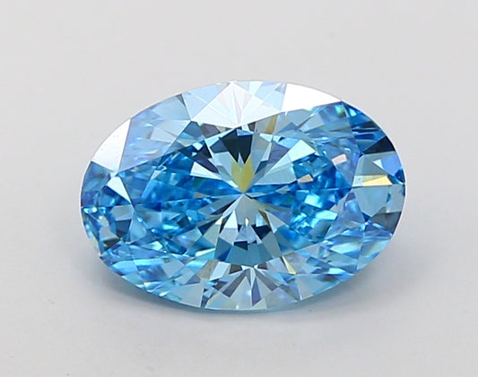 3 CT Blue Oval Lab Grown Diamond | Best for Engagement Ring or Anniversary Gift | IGI Certified