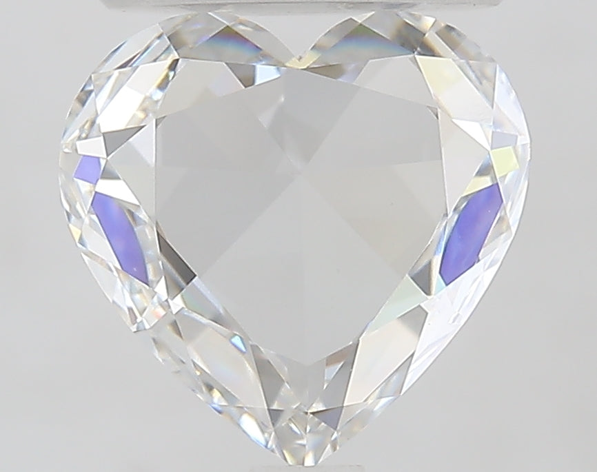 2.25 Carat Heart Rose Cut Lab Created Certified Diamond | F-VVS2