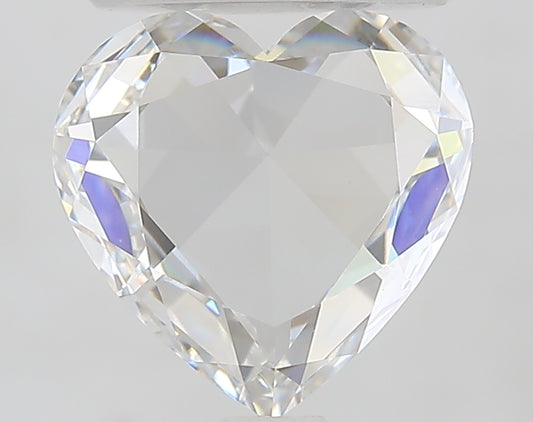2.25 Carat Heart Rose Cut Lab Created Certified Diamond | F-VVS2