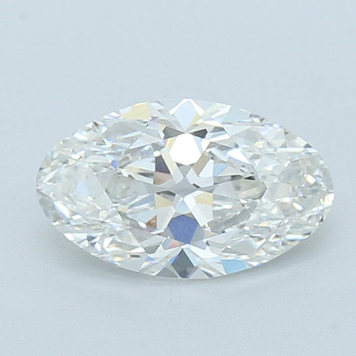 2 CT Moval Cut Lab Created Diamond | F Color, VVS2 Clarity, IGI Certified