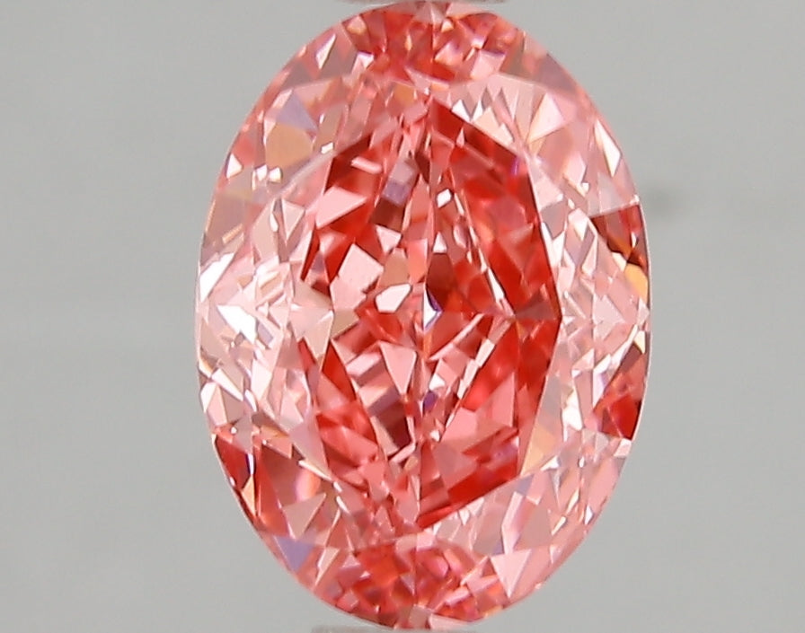 2 Carat Vivid Pink Oval Shape Lab Grown Diamond For Anniversary Gift | Custom Ring