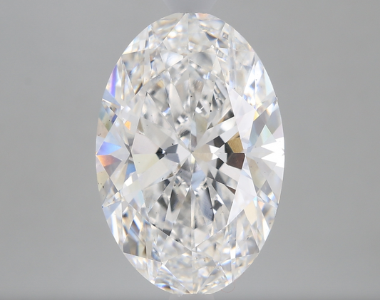4 CT Oval Lab Ground Diamond For Necklace | Best Lab Diamond for Anniversary Gift | Gift For Wife