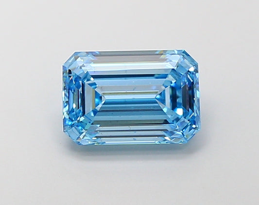 3 CT Blue Emerald Lab Grown Diamond for Necklace | Best For Anniversary Gift | IGI Certified Diamond
