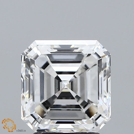 3 Carat Asscher Cut Lab Created Diamond | IGI Certified