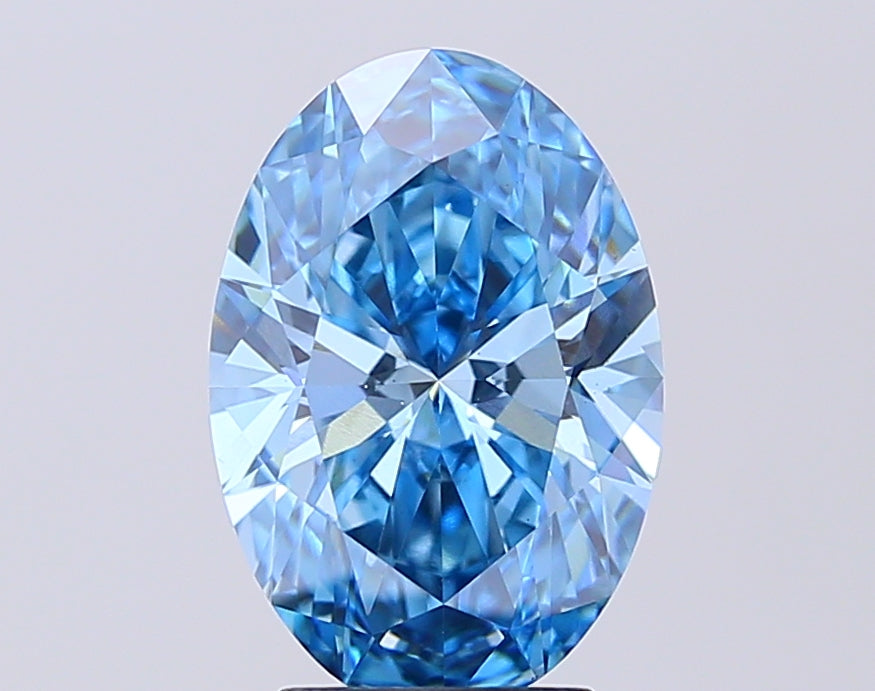 3.32 CT Oval Shape Lab Created Diamond For Engaged Ring | IGI Certified