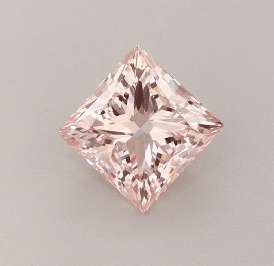 1.00 CT Princess Cut Fancy Orange Lab Grown Diamond VS1 IGI Certified | Perfect Gift Gemstone