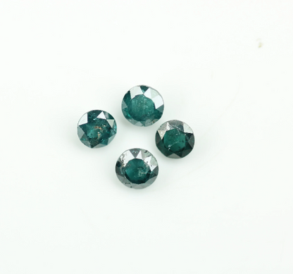 0.90 CT Natural Loose Treated Blue Rose Cut Diamond For Earrings - JayKrishna Diamond