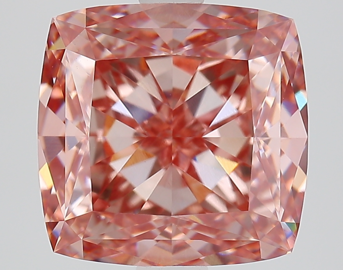 4.05 Carat Cushion Shape IGI Certified Lab Grown Fancy Pink Diamond VVS2 Clarity for Fine Jewelry