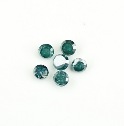 1.58 CT Round Rose Cut Treated Diamond For Earrings - JayKrishna Diamond