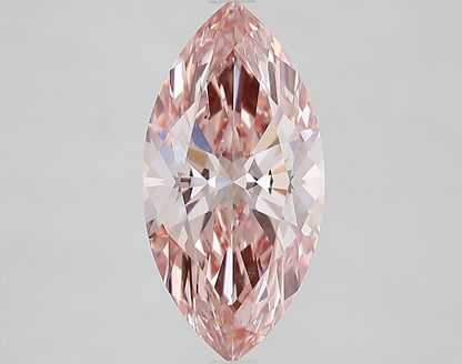 3.01 Carat Marquise Cut Fancy Pink IGI Certified Lab Grown Diamond, VS1 Clarity