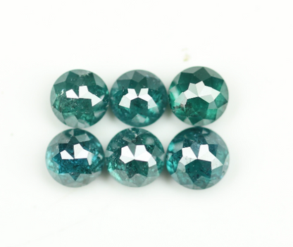 1.58 CT Round Rose Cut Treated Diamond For Earrings - JayKrishna Diamond