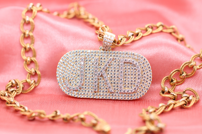 Real 925 Silver Customize Pendant for him 1.60 MM Millie Hip Hop Pendant - JayKrishna Diamond
