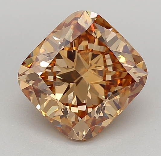 3.12 CT Cushion Cut Fancy Brown Lab Grown Diamond VS1 IGI Certified | Perfect for Rings