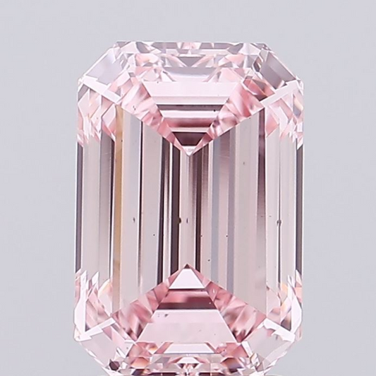 3 CT Emerald Lab Grown Diamond For Necklace | Emerald Pink Diamond | Best For Anniversary Gift
