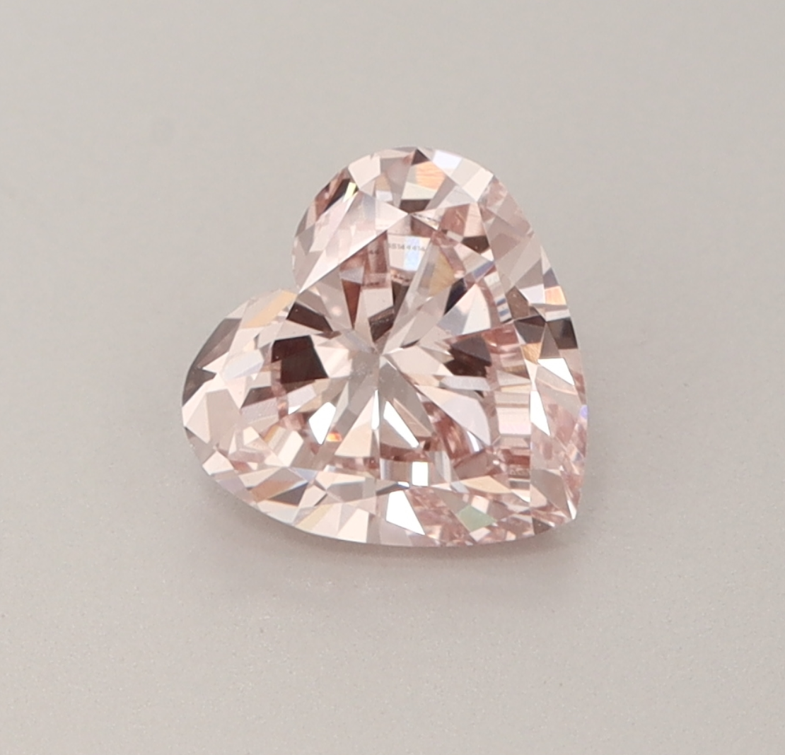 1.01 CT Heart Cut Fancy Pink Lab Grown Diamond VVS2 IGI Certified | Perfect for Jewelry