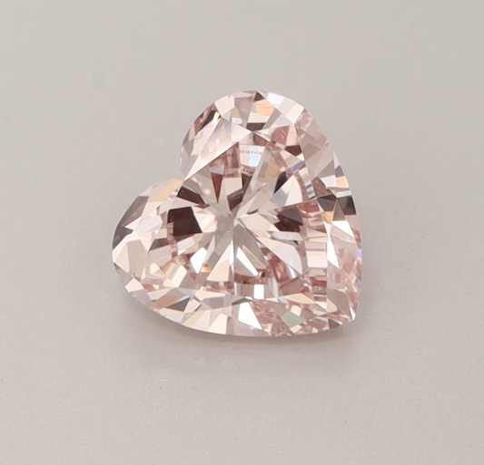 1.01 CT Heart Cut Fancy Pink Lab Grown Diamond VVS2 IGI Certified | Perfect for Jewelry