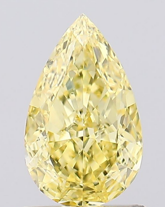 1.00 CT Pear Cut Fancy Color Lab Grown CVD Diamond VS1 IGI Certified | Lab Created Diamond for Rings
