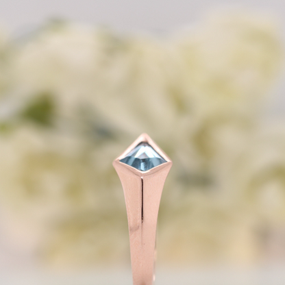 Kite Engagement Ring, Unique Kite Cut Moissanite Wedding Ring, Kite cut Alexandrite engagement ring, 14k Gold Swiss Gemstone Promise Rings - JayKrishna Diamond