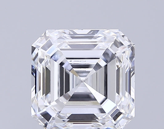 3.12 CT D-VVS1 Asscher Cut CVD Diamond For Pendent, Ring