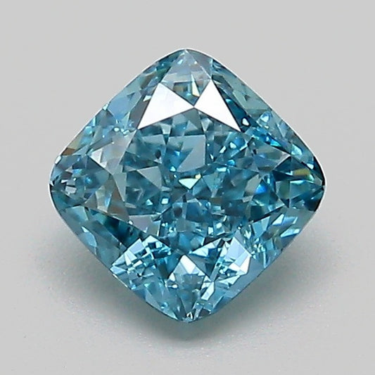 1 Carat Cushion Cut Lab-Made Diamond | VVS2 Clarity, Blue Color,