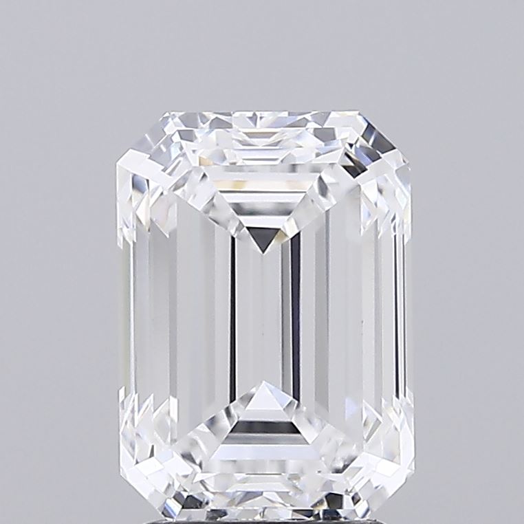 3 Carat D Color, VVS1 Clarity Emerald Cut Lab Made Diamond | Custom Jewelry