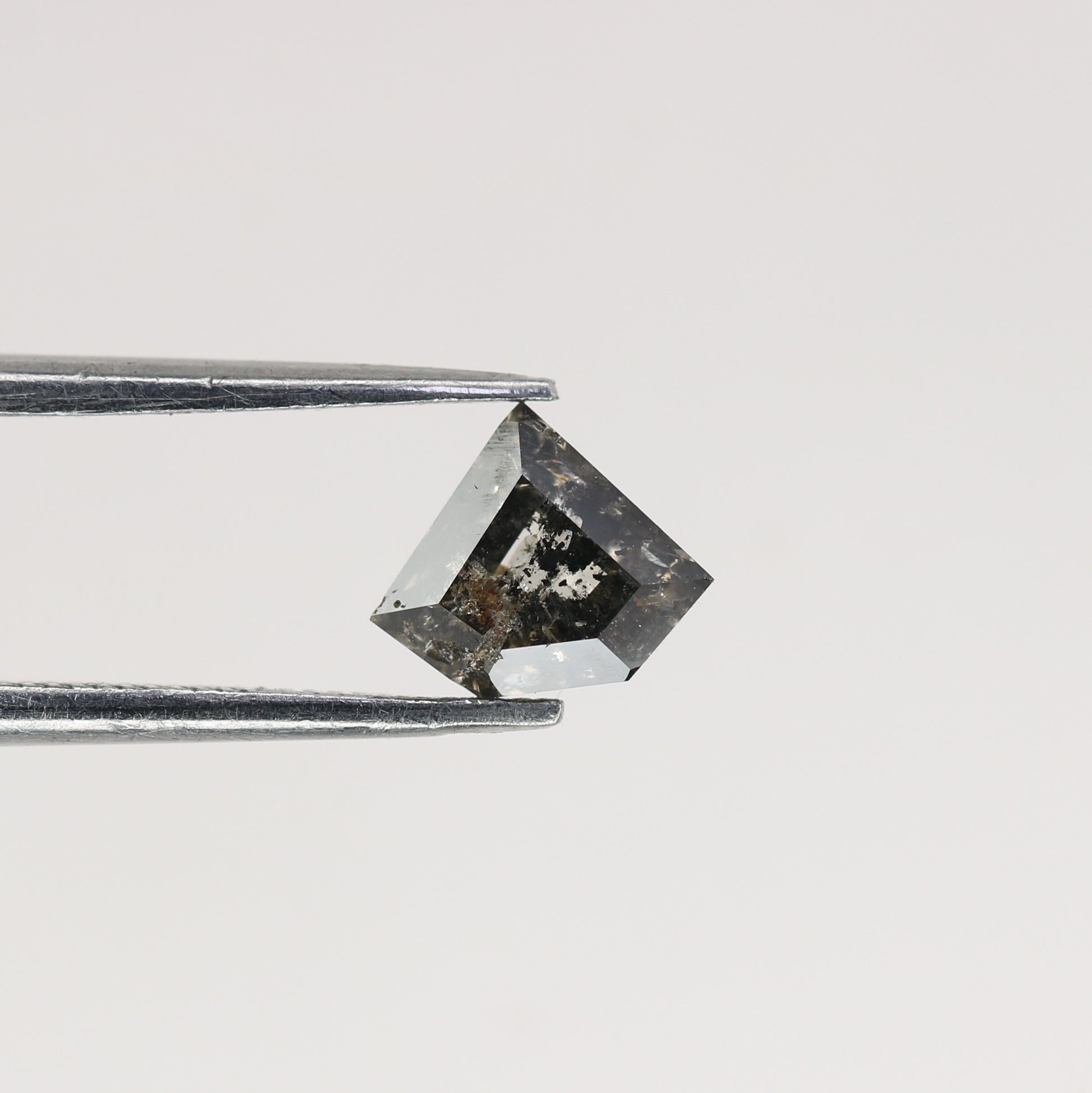 0.91 CT Natural Grey Galaxy Geometric Shape Salt And Pepper Diamond - JayKrishna Diamond