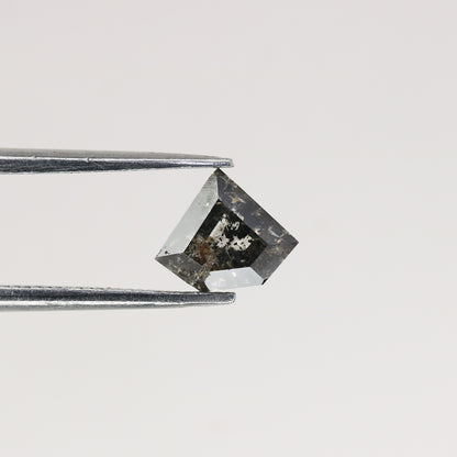 0.91 CT Natural Grey Galaxy Geometric Shape Salt And Pepper Diamond - JayKrishna Diamond