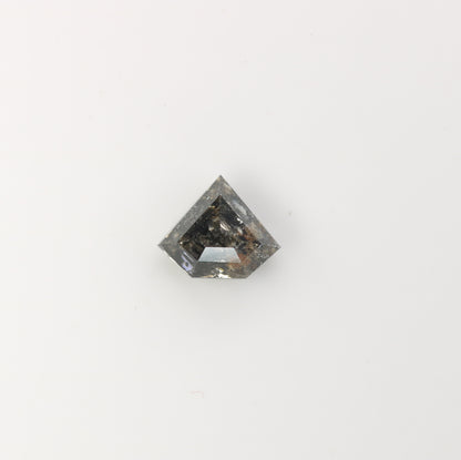 0.91 CT Natural Grey Galaxy Geometric Shape Salt And Pepper Diamond - JayKrishna Diamond