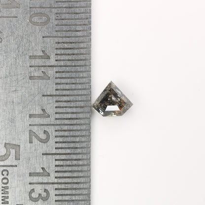 0.91 CT Natural Grey Galaxy Geometric Shape Salt And Pepper Diamond - JayKrishna Diamond