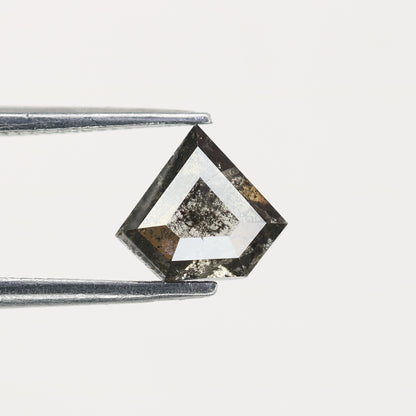0.87 CT Natural Grey Galaxy Geometric Diamond Shape Salt And Pepper Diamond - JayKrishna Diamond