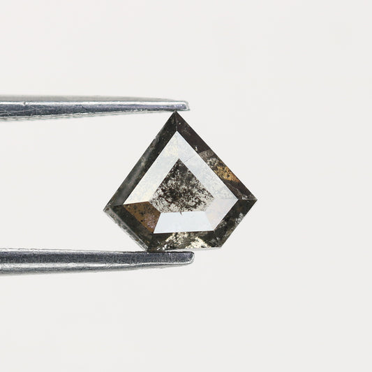 0.87 CT Natural Grey Galaxy Geometric Diamond Shape Salt And Pepper Diamond - JayKrishna Diamond
