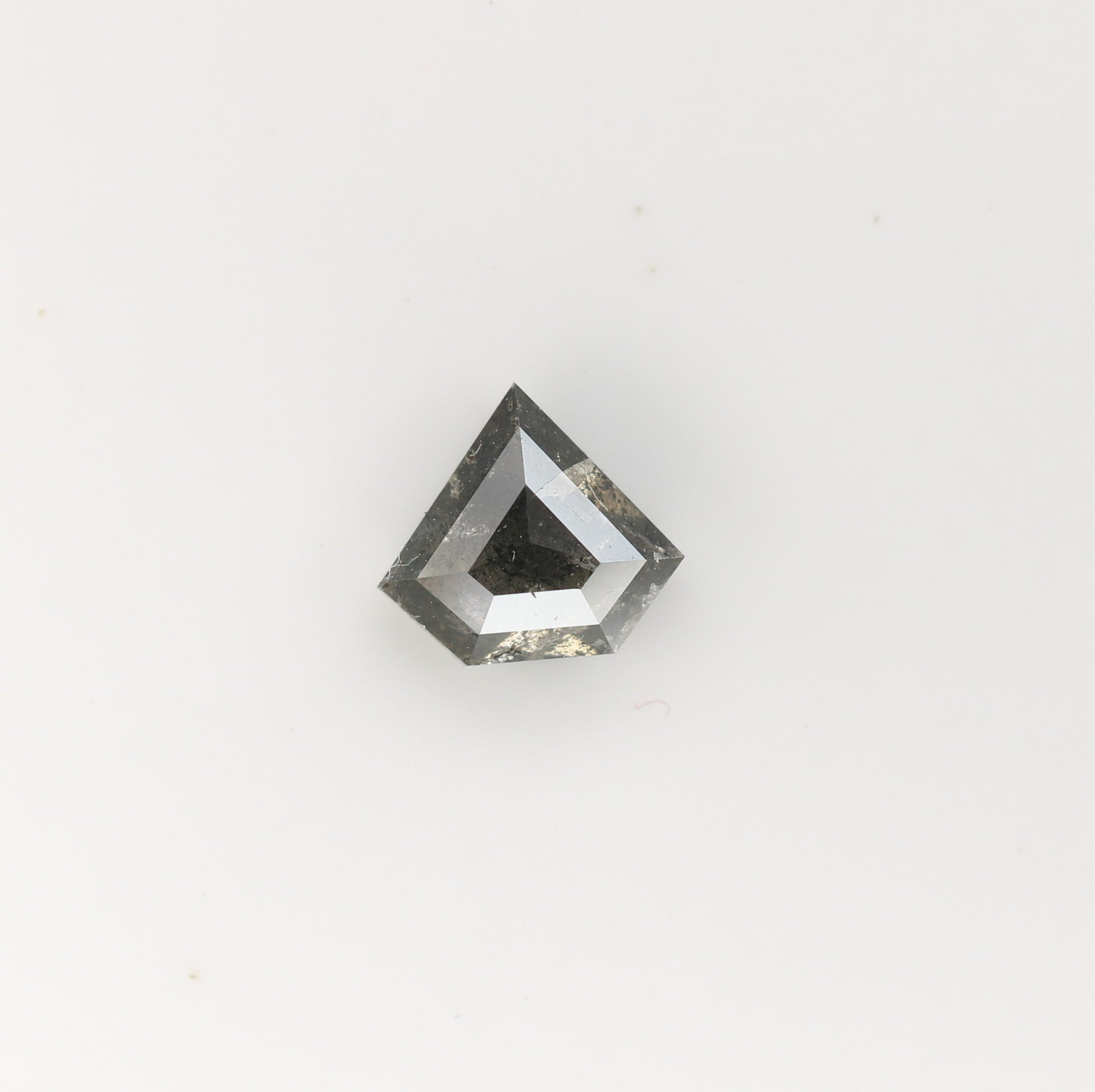 0.87 CT Natural Grey Galaxy Geometric Diamond Shape Salt And Pepper Diamond - JayKrishna Diamond