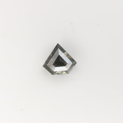 0.87 CT Natural Grey Galaxy Geometric Diamond Shape Salt And Pepper Diamond - JayKrishna Diamond