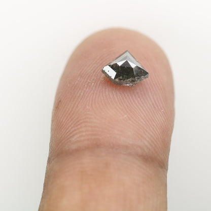 0.87 CT Natural Grey Galaxy Geometric Diamond Shape Salt And Pepper Diamond - JayKrishna Diamond
