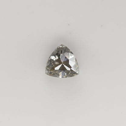 0.66 CT Natural Grey Galaxy Trillion Shape Salt and Pepper Diamond for Her - Unique Gemstone for Custom Jewelry Designs - JayKrishna Diamond