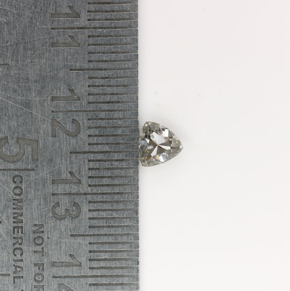0.66 CT Natural Grey Galaxy Trillion Shape Salt and Pepper Diamond for Her - Unique Gemstone for Custom Jewelry Designs - JayKrishna Diamond