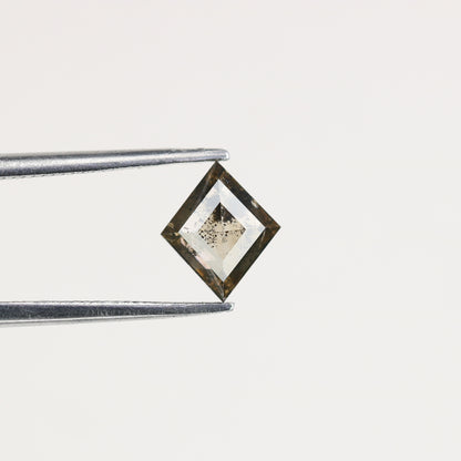 0.72 CT Natural Grey Galaxy Kite Shape Salt And Pepper Diamond For Her - JayKrishna Diamond