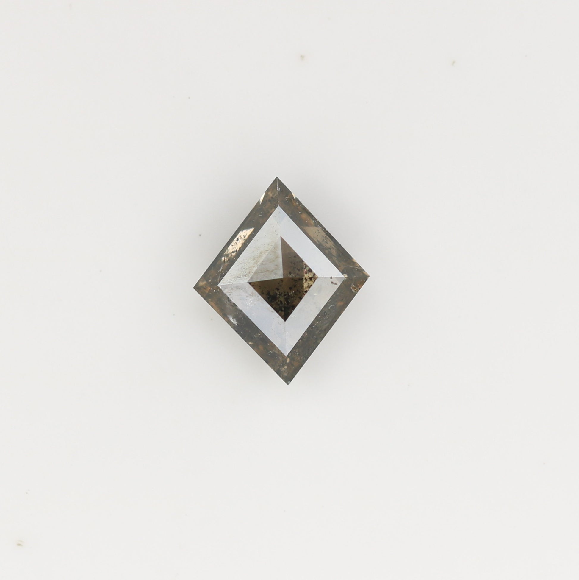 0.72 CT Natural Grey Galaxy Kite Shape Salt And Pepper Diamond For Her - JayKrishna Diamond